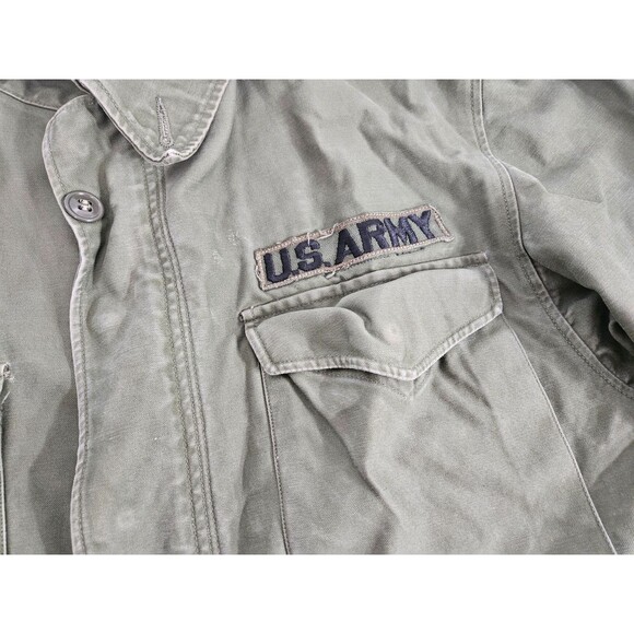 Vintage 1957 Field Jacket Long Medium Authentic Field US Army Jacket - Picture 2 of 16